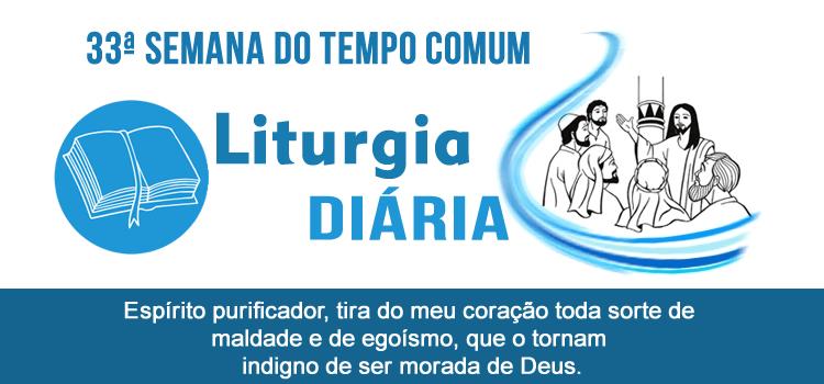 Liturgia diaria - 20 de novembro de 2015
