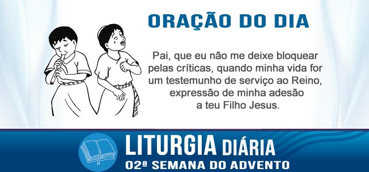 Liturgia diaria - 11 de dezembro de 2015
