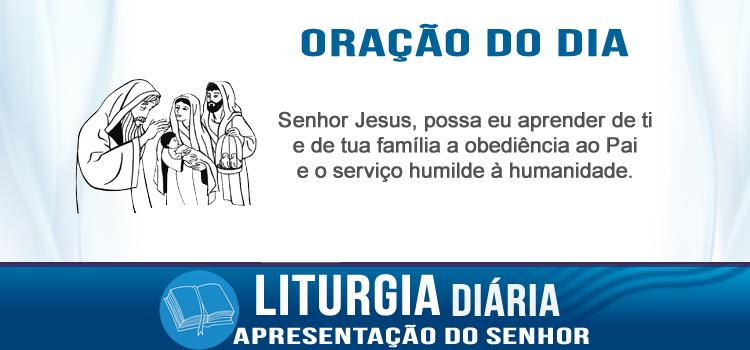 Liturgia diaria 02 de fevereiro de 2016