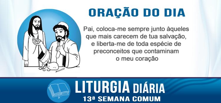 Oração diária Não é a justos que vim chamar, mas a pecadores