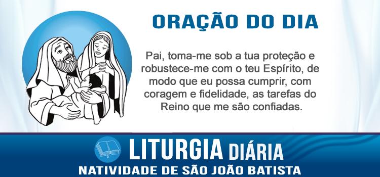Oração diária Natividade de São João Batista