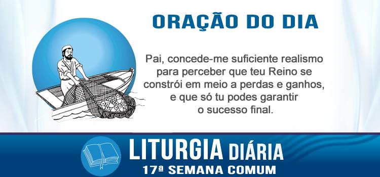 Oração diária O Reino dos Céus é como uma rede lançada ao mar.