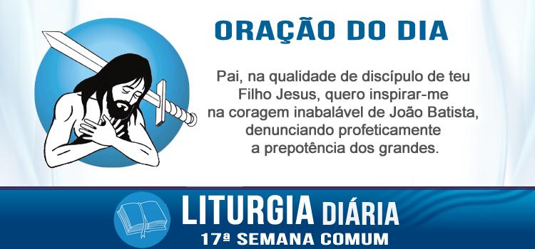 Oração diária A morte de João Batista