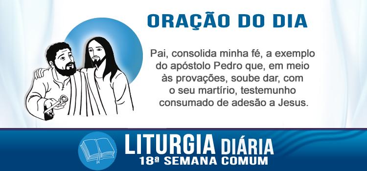 Oração diária Tu és o Cristo, o Filho do Deus vivo!
