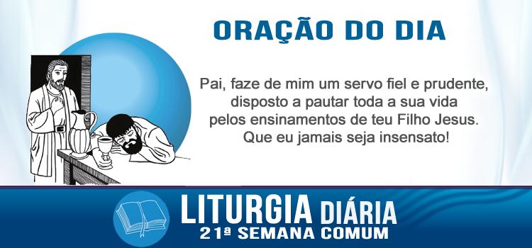 Oração diária Vigiai, pois não sabeis a hora!