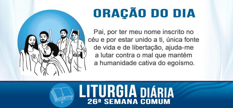 Oração diária Ficai alegres, vossos nomes estão escritos nos céus!