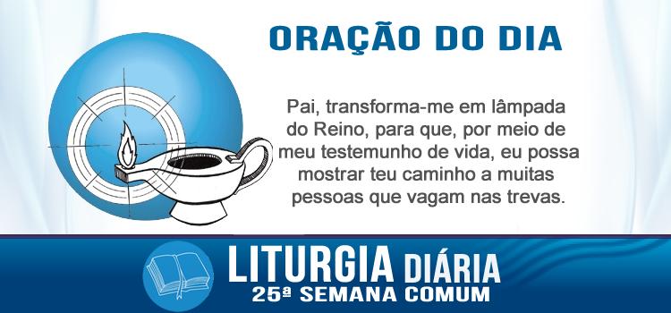 Oração diária Uma lâmpada acesa não deve ficar escondida