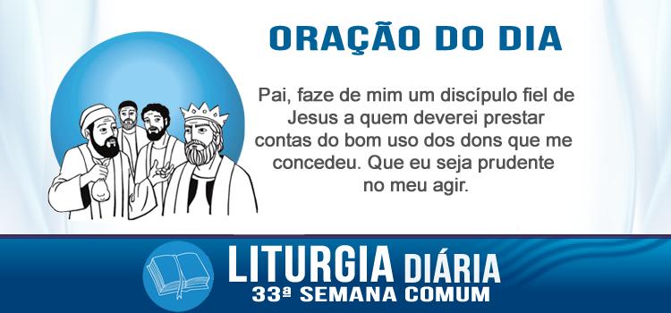 Oração diária - A parábola dos talentos