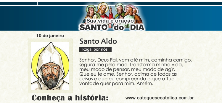 Santo do dia Santo Aldo