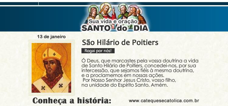 O santo do dia São Hilário de Poitiers