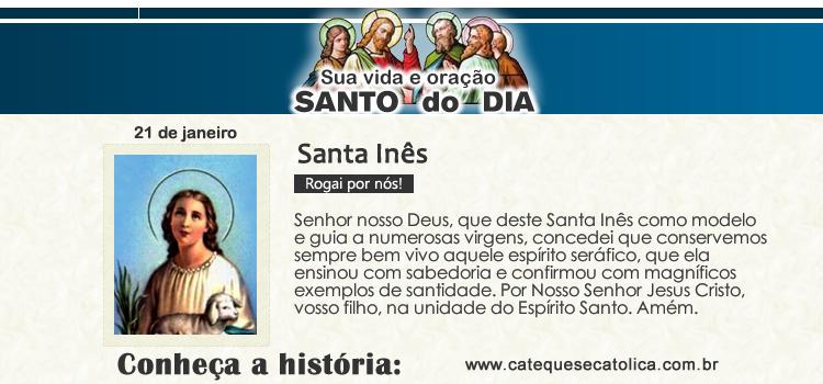 Santo do dia Santa Inês