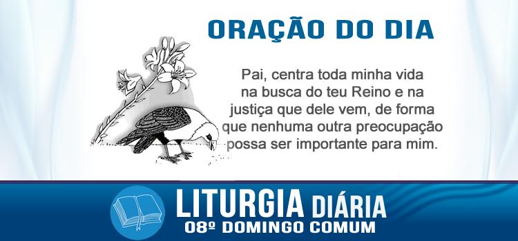 Liturgia diária Não podeis servir a Deus e ao Dinheiro - Mt 6,24-34