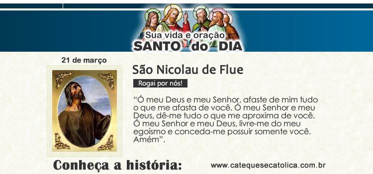 Santo do dia e oração - São Nicolau de Flue