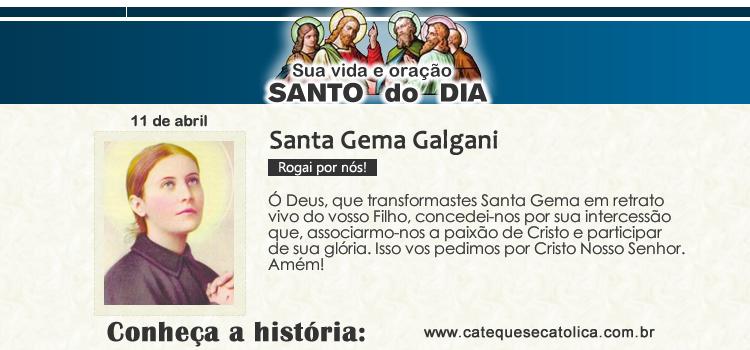 Santo do dia e oração - Santa Gema Galgani