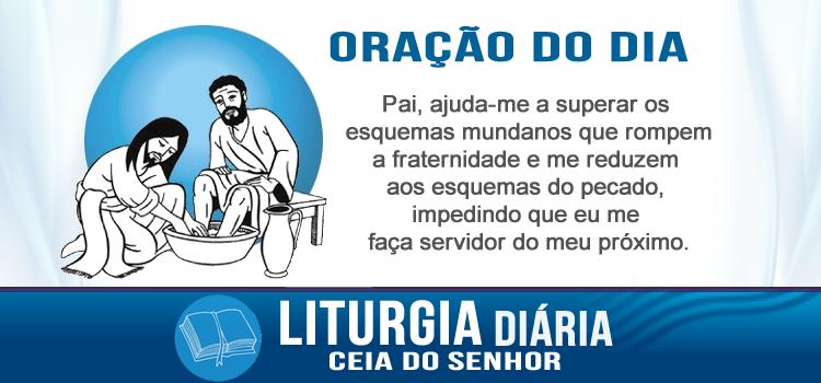 Ceia do Senhor, Jesus lava os pés dos discípulos - Jo 13,1-15