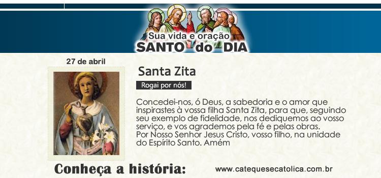 Santo do dia e oração - Santa Zita