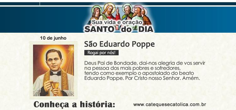 Santo do dia e oração - São Eduardo Poppe