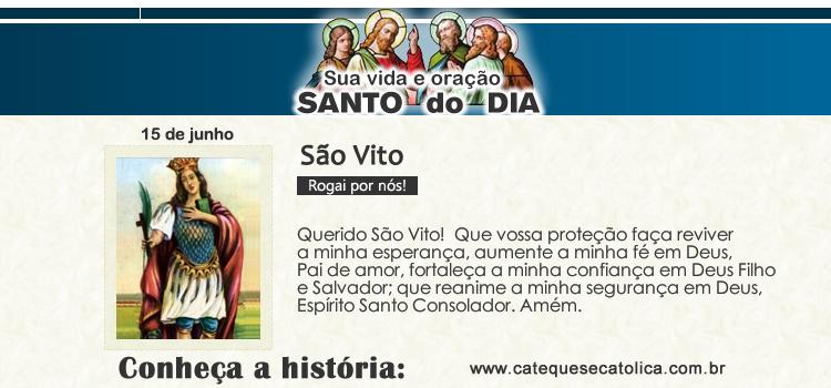 Santo do dia e oração - São Vito