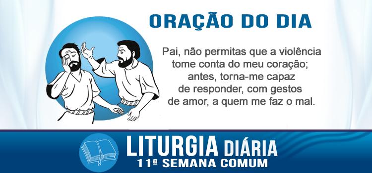 Liturgia diária, Oferecer a outra face, entregar o manto - Mt 5,38-42