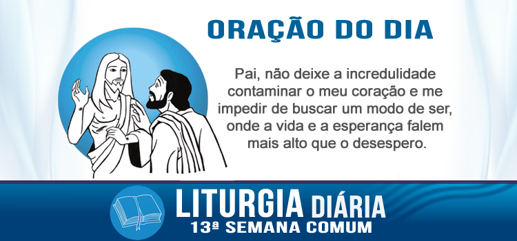 Liturgia diária, São Tomé, Meu Senhor e meu Deus! - Jo 20,24-29