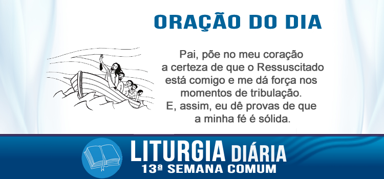 Liturgia diária O discípulo está sempre disposto a seguir Jesus - Mt 8,23-27