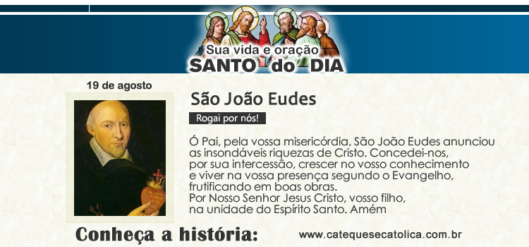 Santo do dia e oração - São João Eudes
