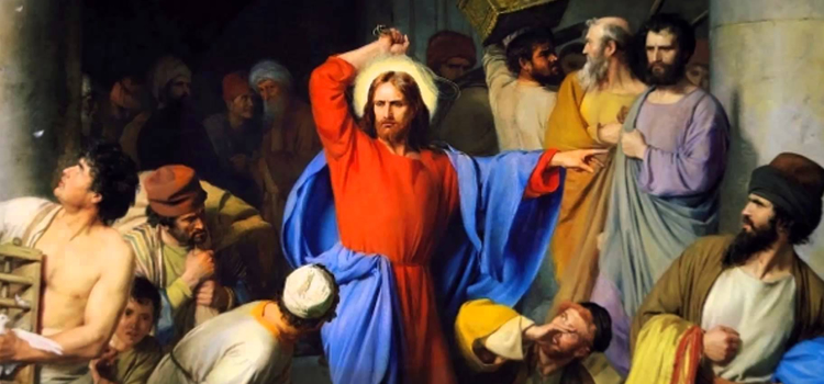 Jesus expulsa os vendilhões do templo