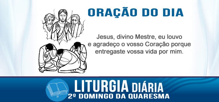 Oração diária, Transfiguração de Jesus - Mc 9,2-10