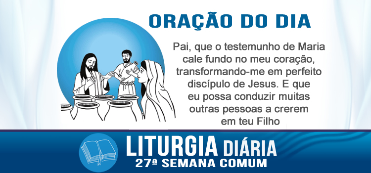 Oração diária, A festa das Bodas de Caná - Jo 2,1-11