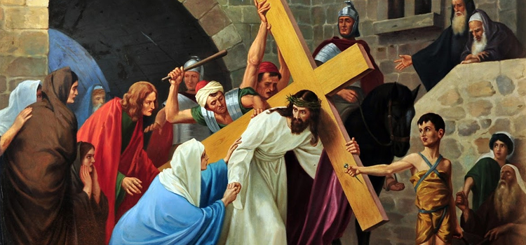 Encontro de Jesus com Maria no caminho do calvário