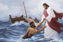 Jesus anda sobre as águas