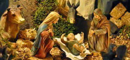 natal de Jesus no presépio