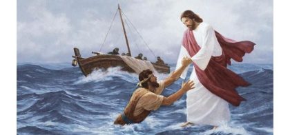 Jesus anda sobre as águas