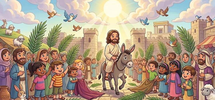 Jesus entra em Jerusalém o Domingo de Ramos