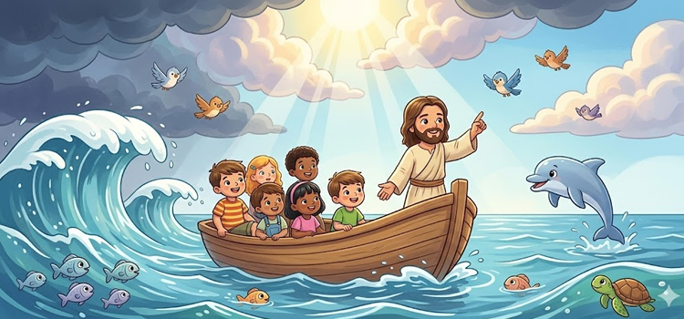 Jesus acalma o mar