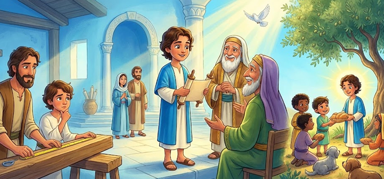Ilustração infantil da infancia de Jesus, O mundo e o tempo de Jesus