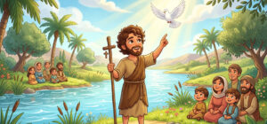 São João Batista, ilustração infantil