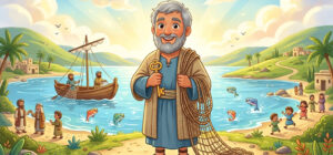 São Pedro ilustração infantil