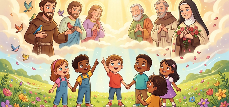 encontro catequese todos os santos para criancas como ser santo